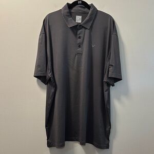 Callaway Men’s Gray/Black Striped Opti Dry Performance Golf Polo Sz 2XL